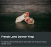 French Lamb Doner Wrap